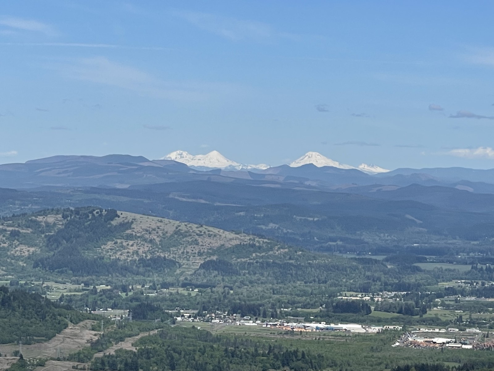 View from the top of Spencer Butte, the local training hike near Eugene