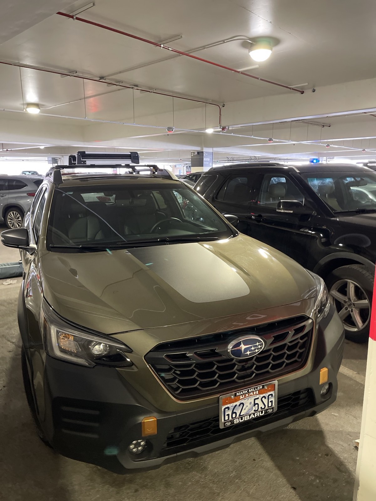 The rental car picked up for the ski trip
