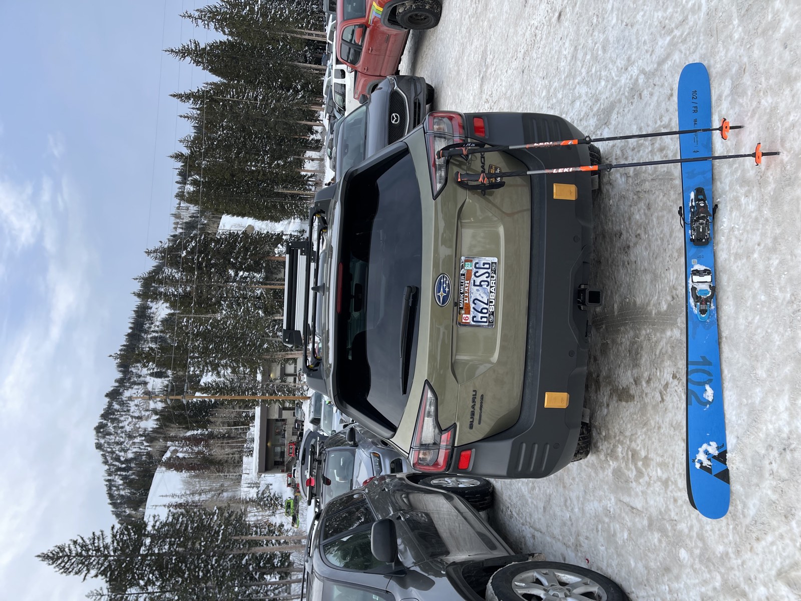 The car parked at Brighton on arrival day