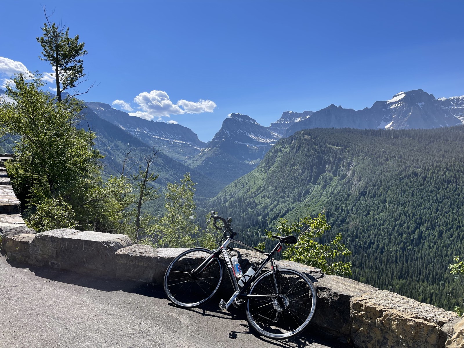 Another roadside stop with the bike parked