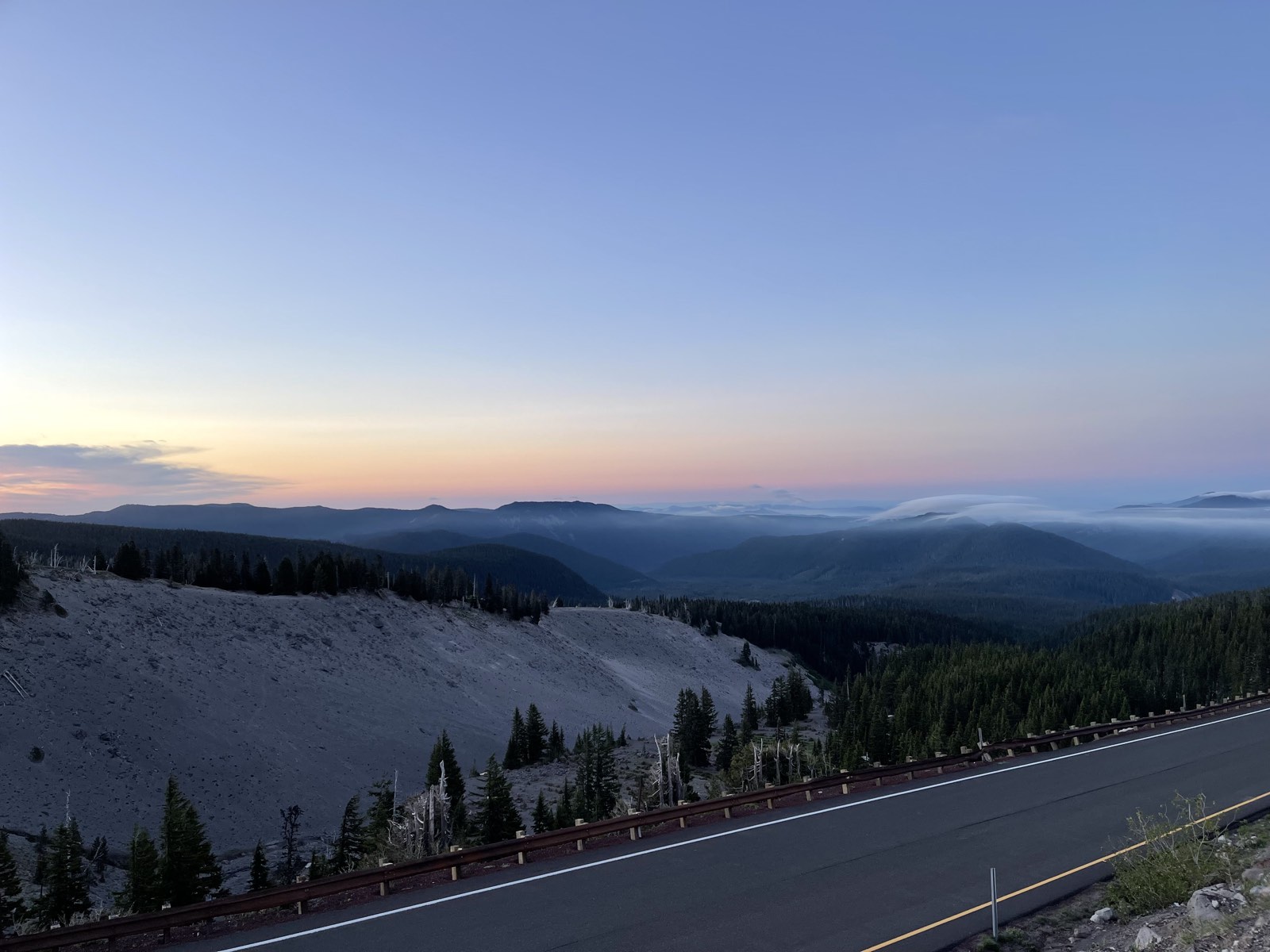 Sunset colors over Mount Hood