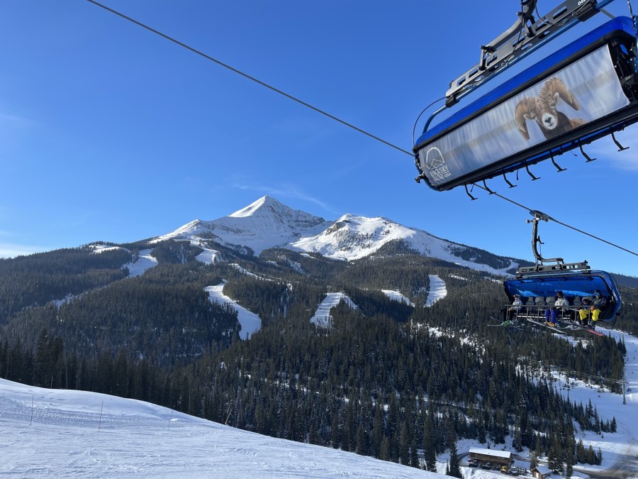 A powder day at Bridger Bowl in Montana