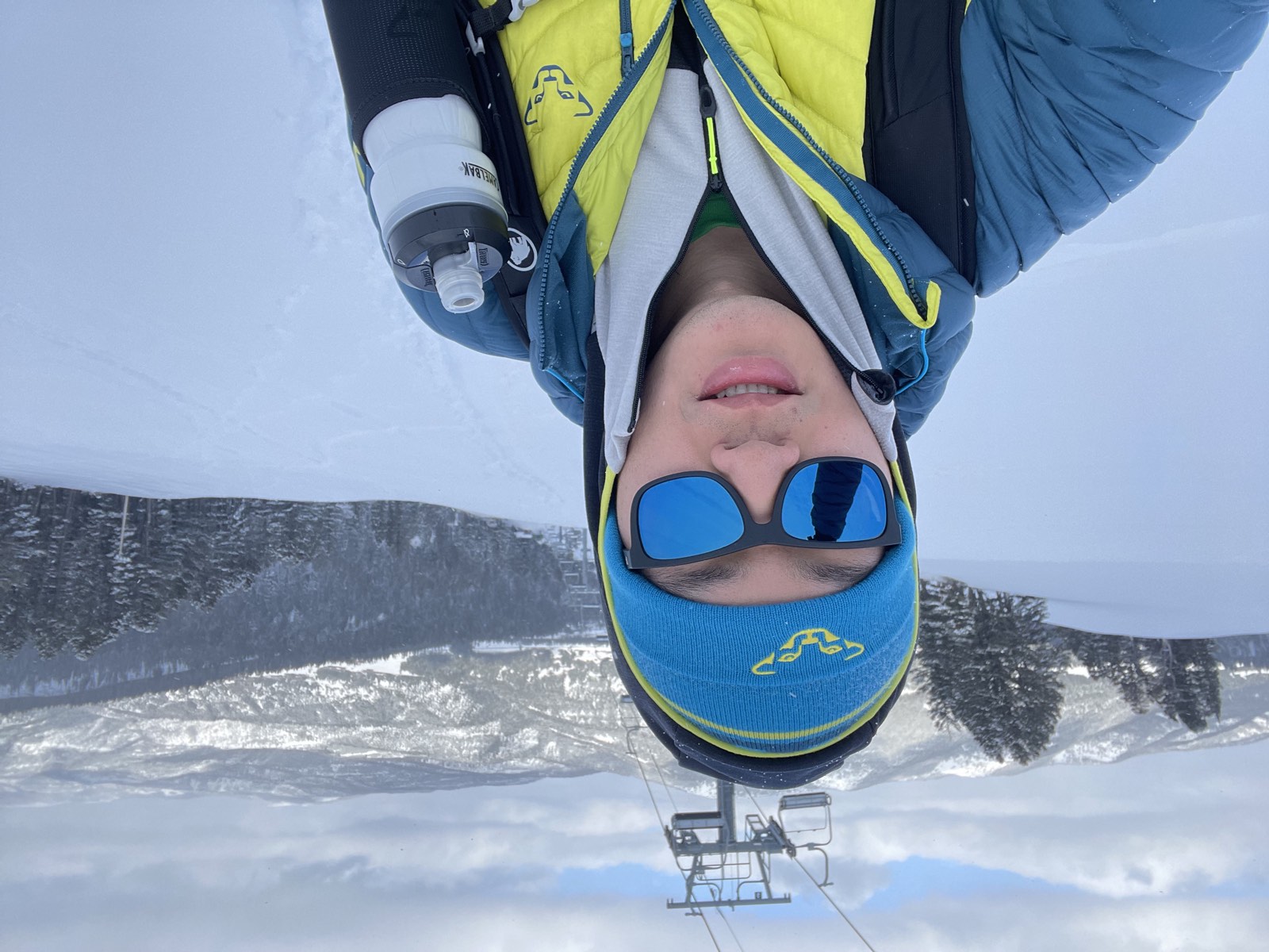 Selfie on a backcountry tour at Bridger once the lifts had closed