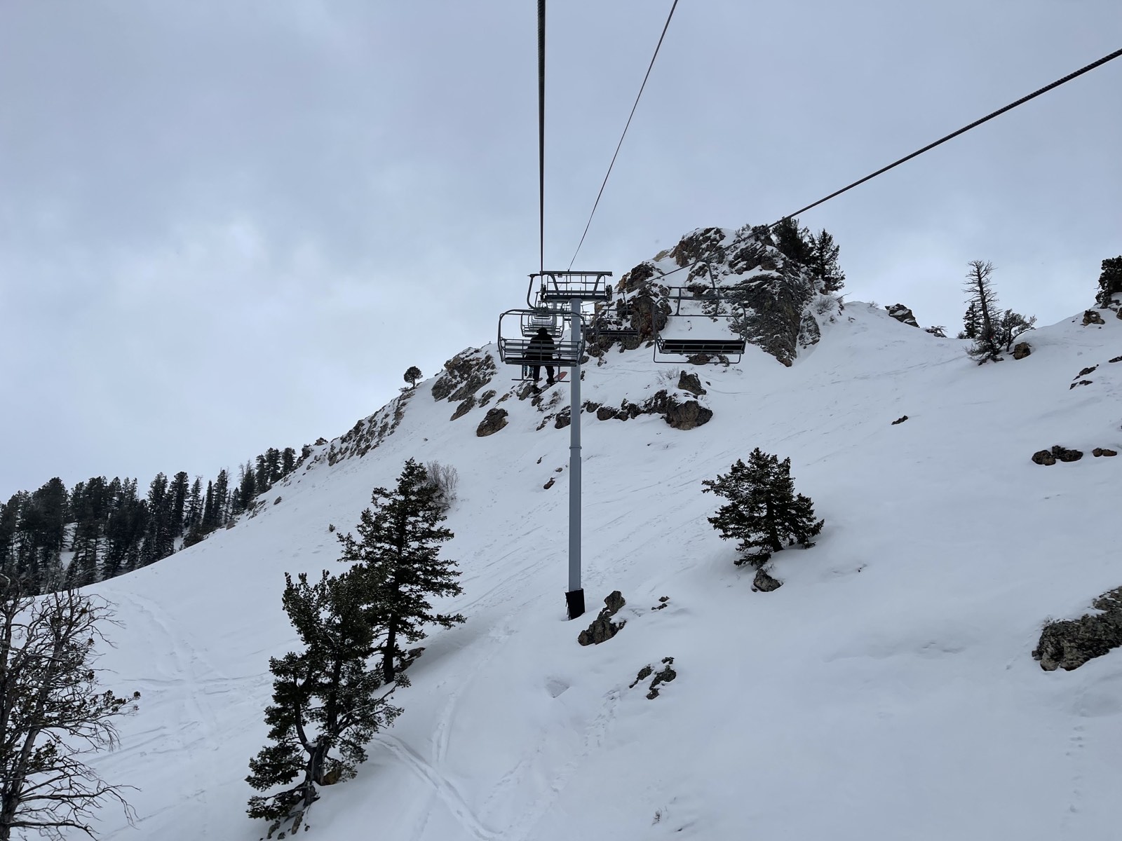 Quiet terrain on the back side of Powder Mountain