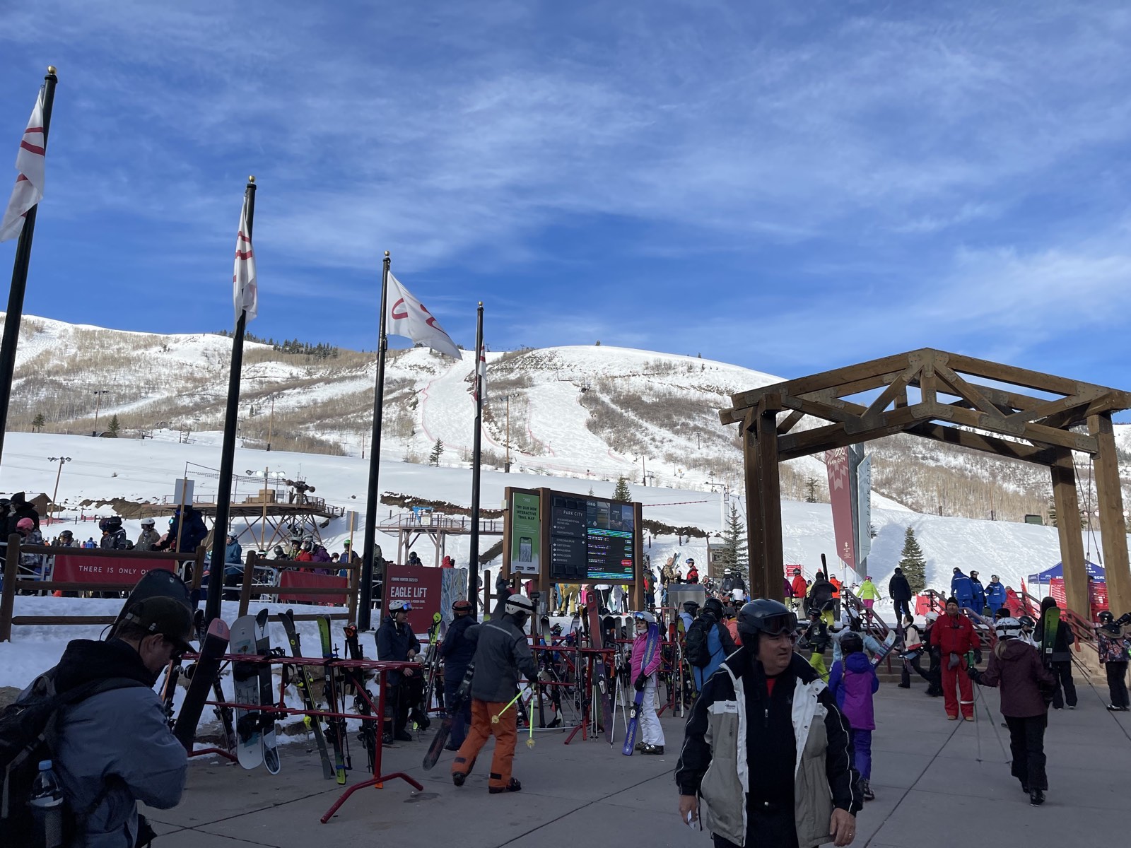 The sprawling terrain of Park City, the biggest ski resort in the country